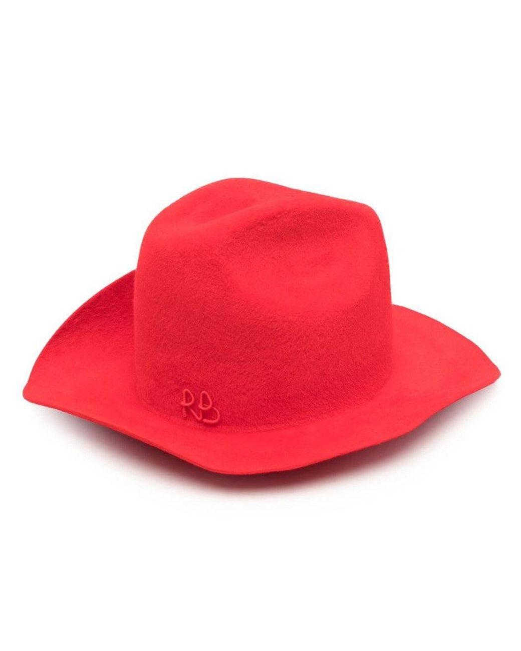 Ruslan Baginskiy Red Logo Fedora Hat
