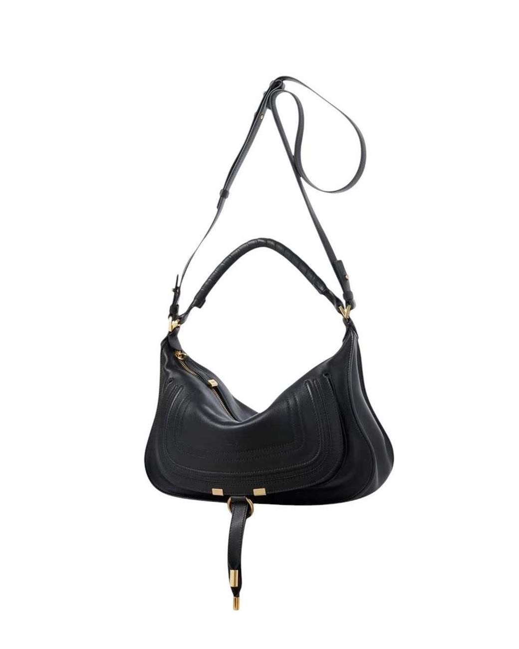 Chloé Black Marcie Large Shoulder Bag