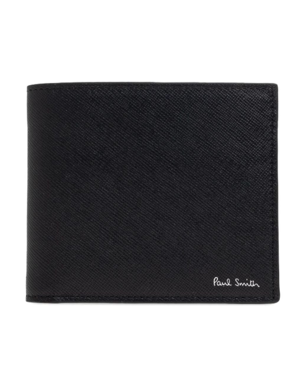 Paul Smith Black Textured Logo Wallet for men