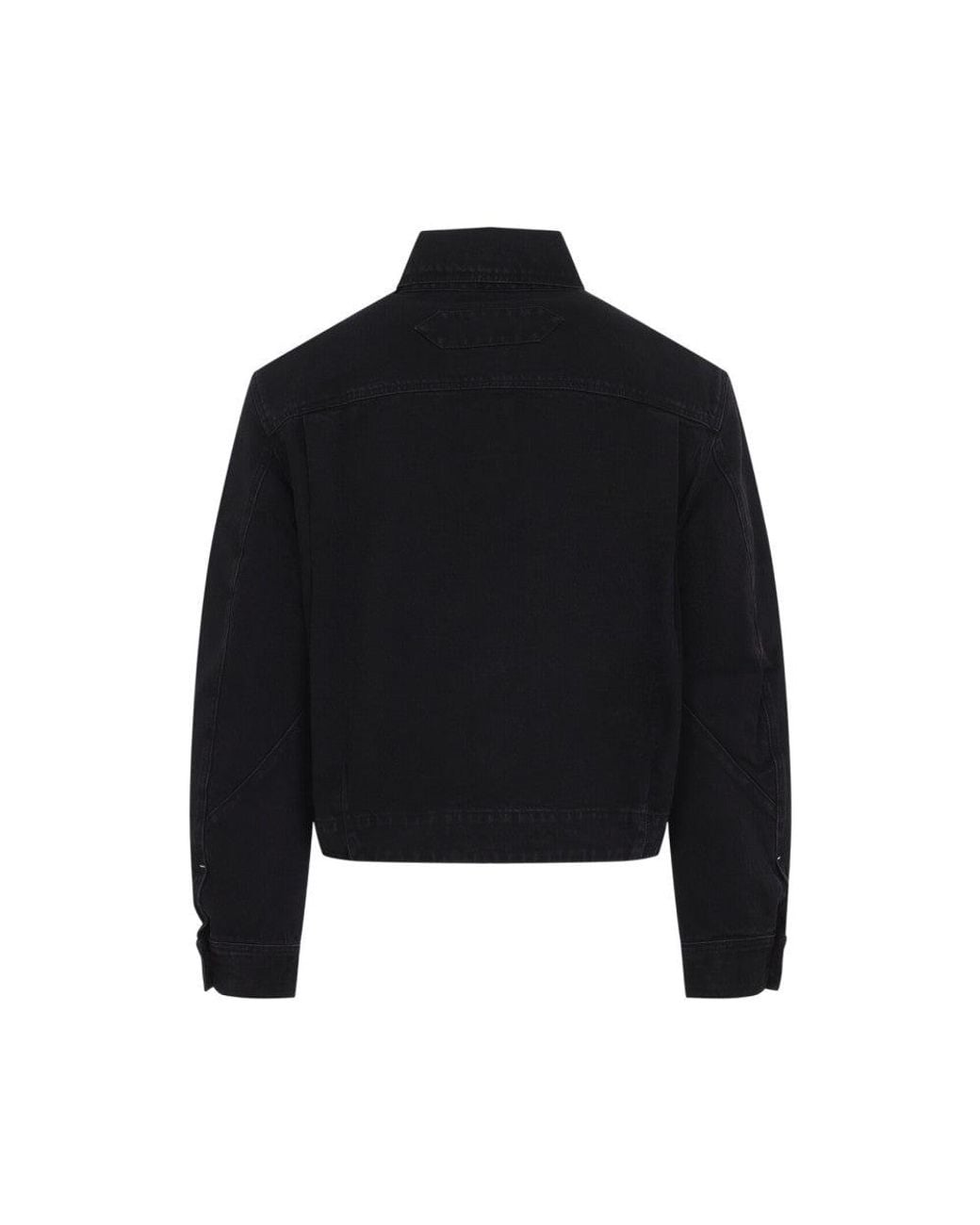 Jacquemus Black Logo Denim Jacket for men