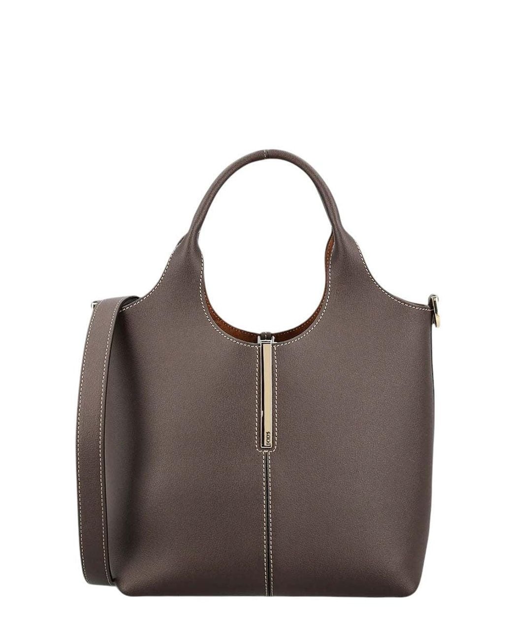 Tod's Brown Dark Leather Mini Tote