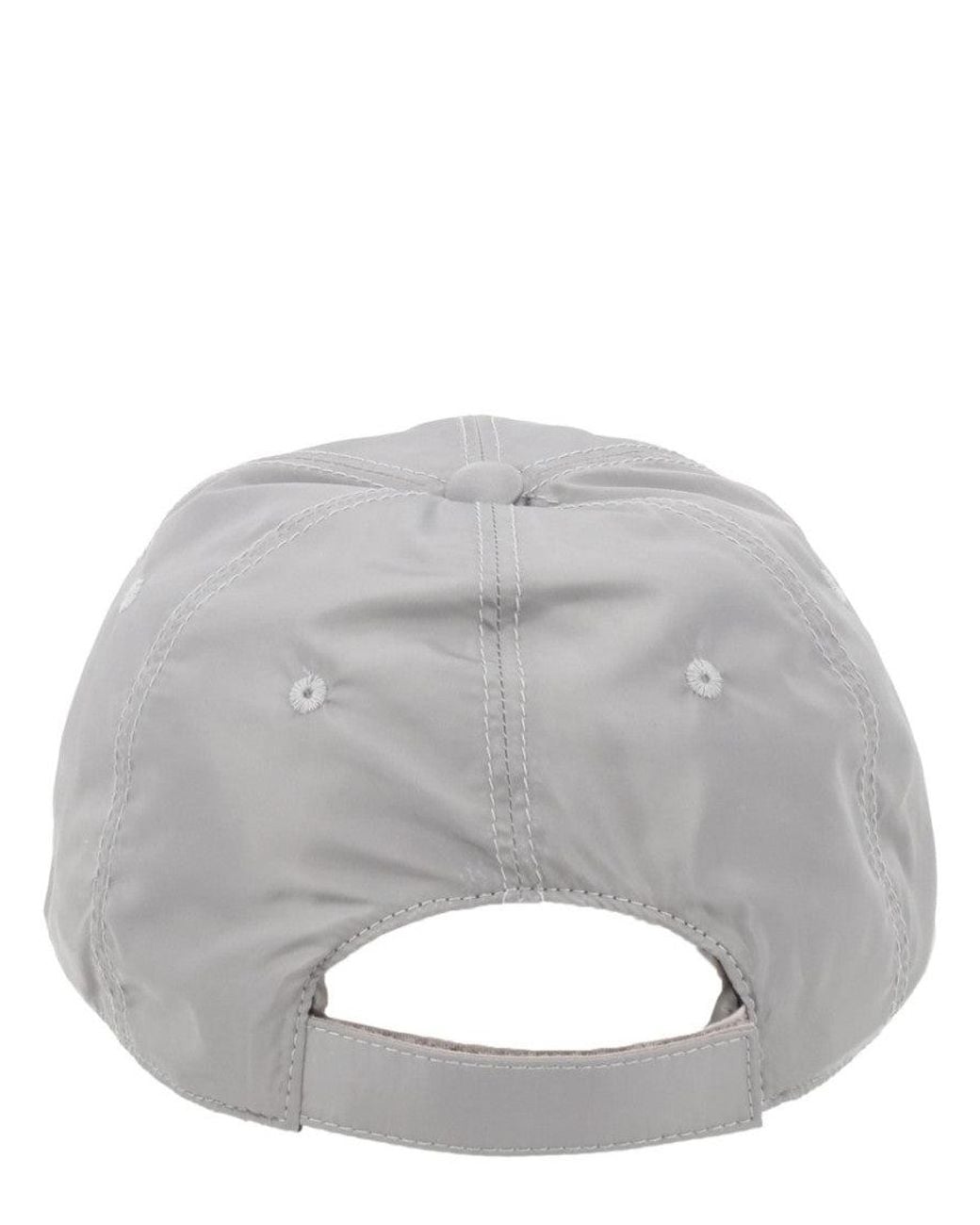 Fendi Gray Logo Baseball Cap for men