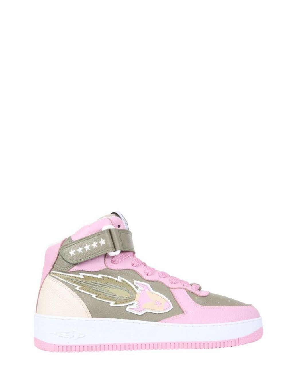 ENTERPRISE JAPAN Pink Logo Sneakers