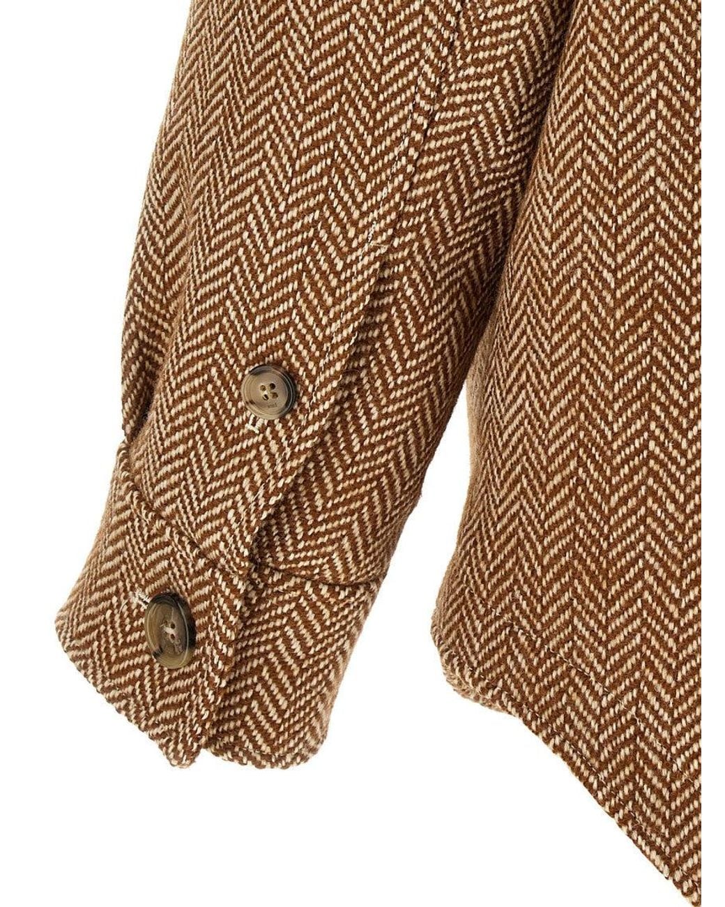 AMI Brown Shirt Collar Jacket for men