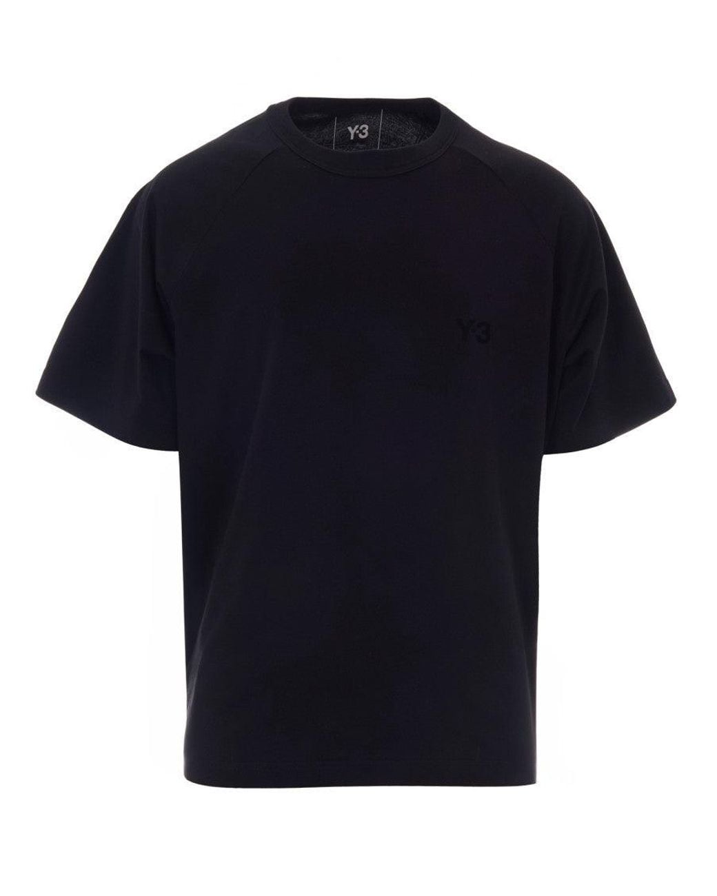 Y-3 Black Crew Neck T-Shirt for men