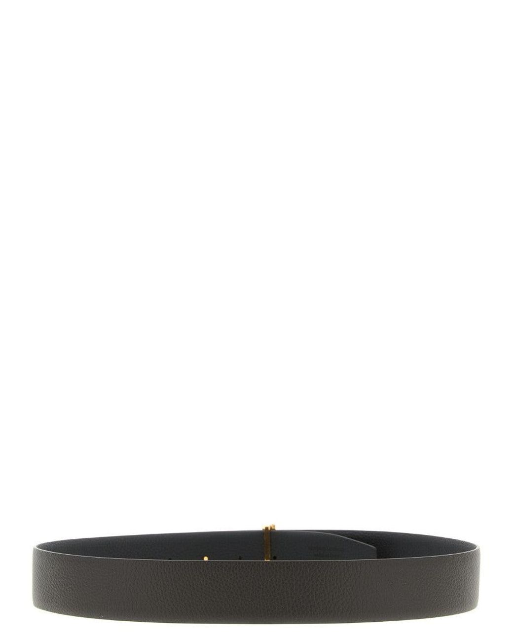 Tom Ford Black "T Icon" Reversible Belt for men