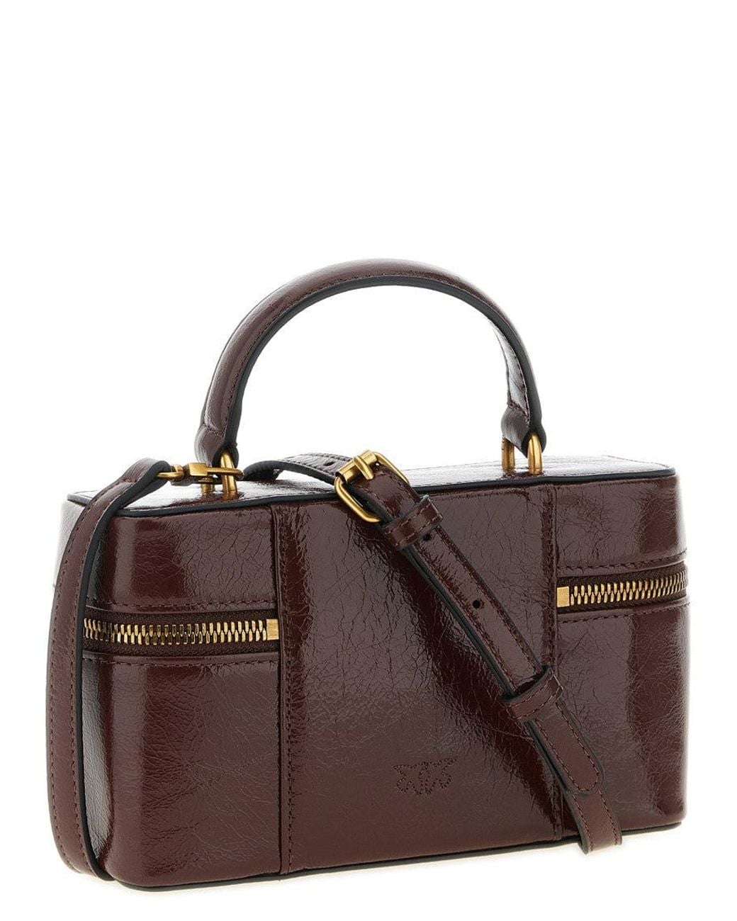 Pinko Brown 'Vanity Soft' Mini Crossbody Bag