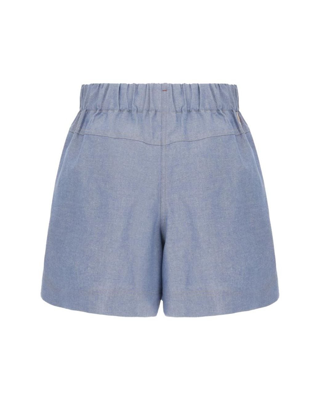 Moncler Blue Solid Shorts