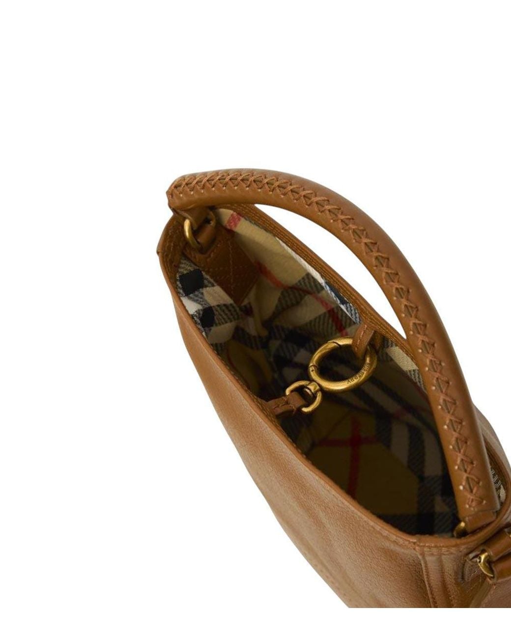Burberry Brown B Clip Mini Bucket Bag