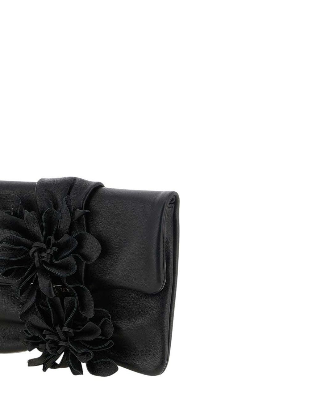 Jimmy Choo Black Zandra Clutch