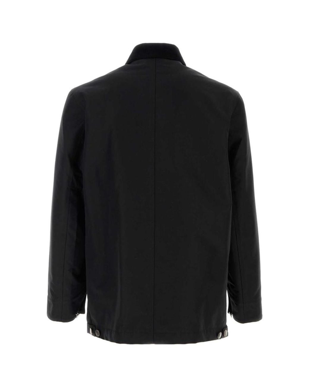 Prada Black Shirt Collar Jacket for men