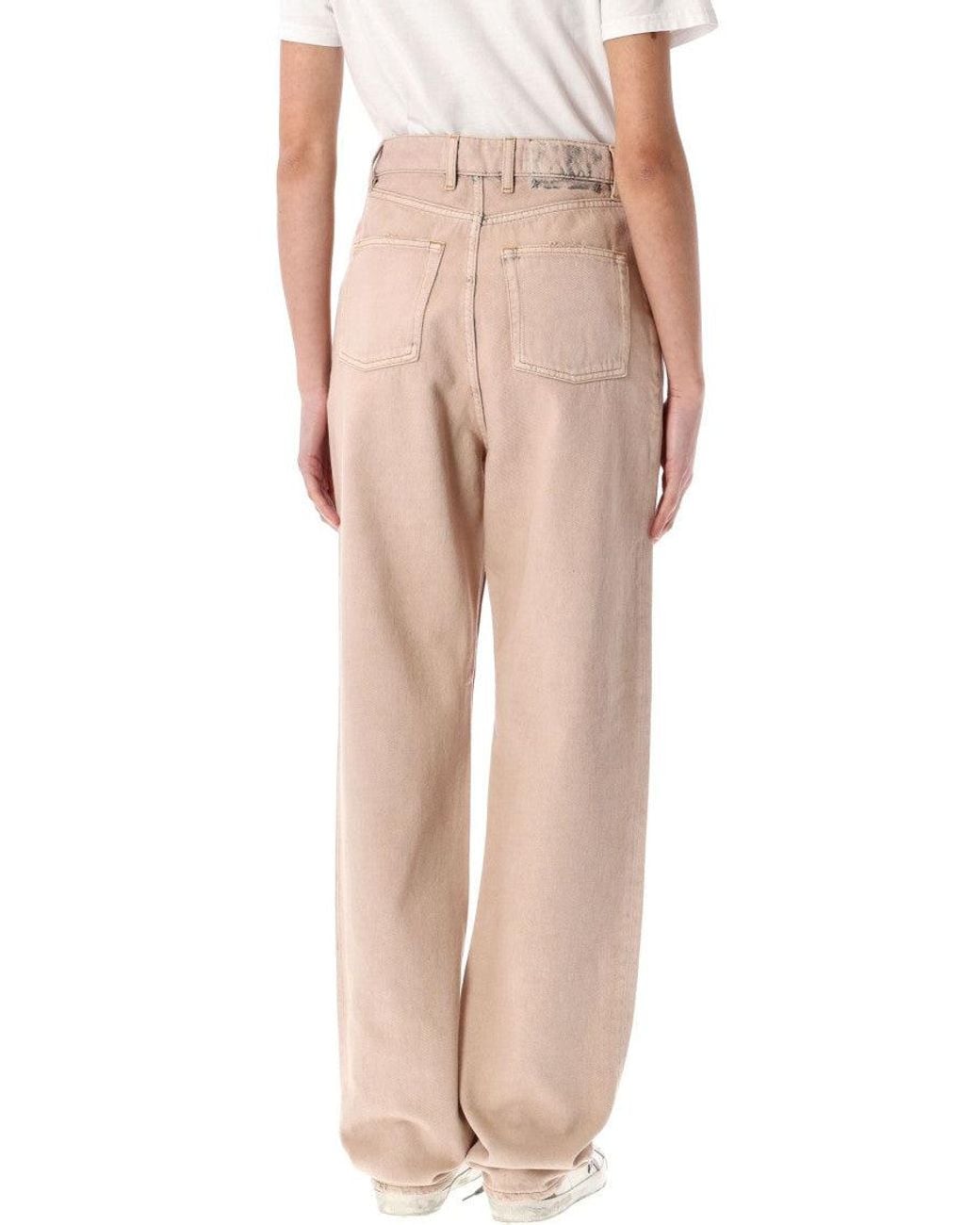 Golden Goose Deluxe Brand Natural 'Kim' Cotton Jeans