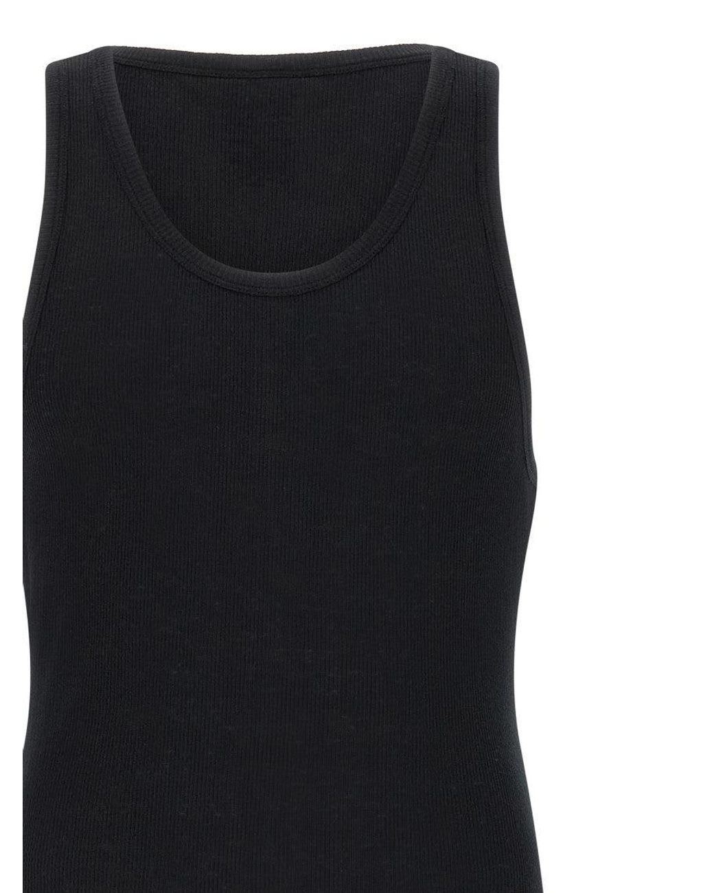 Thom Krom Black '947' Tank Top for men