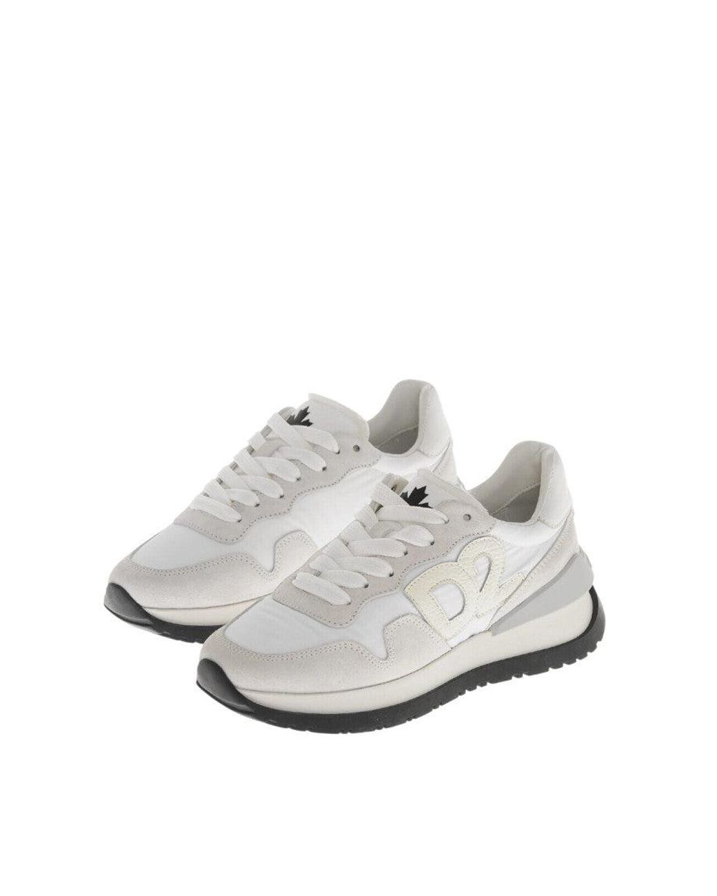 DSquared² White Logo Running Sneakers