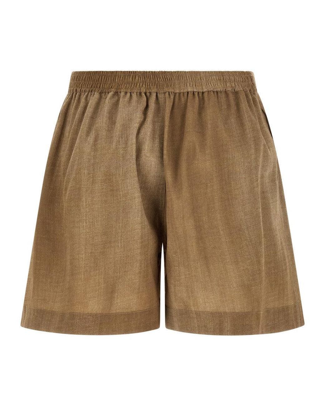 Ermanno Scervino Natural Polyester Bermuda Shorts