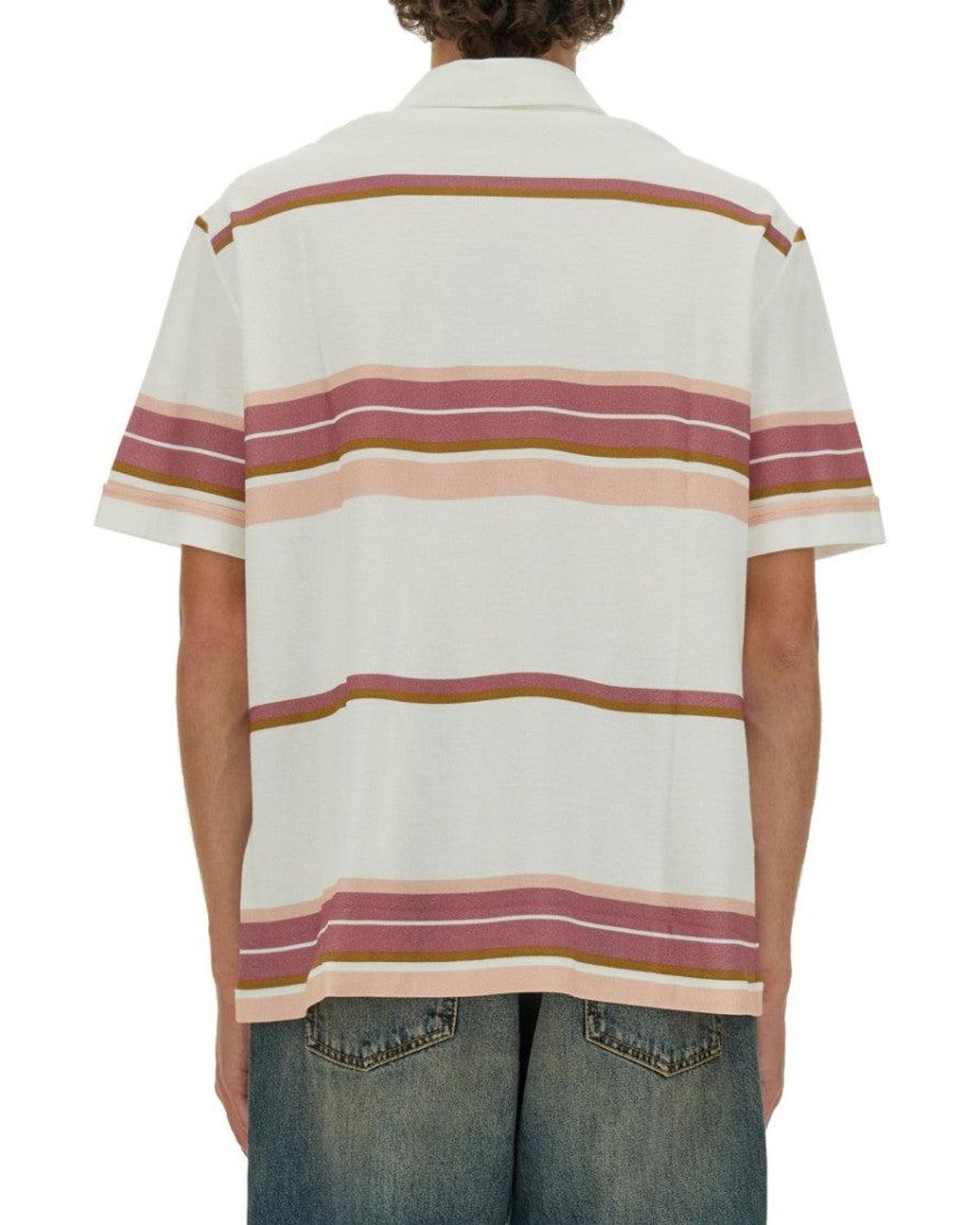 Etro White Regular Fit Polo Shirt With Pegasus Embroidery for men