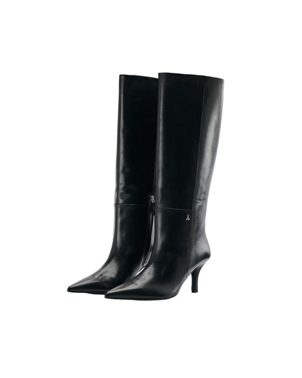 Patrizia Pepe Black Minimal Shape Boots