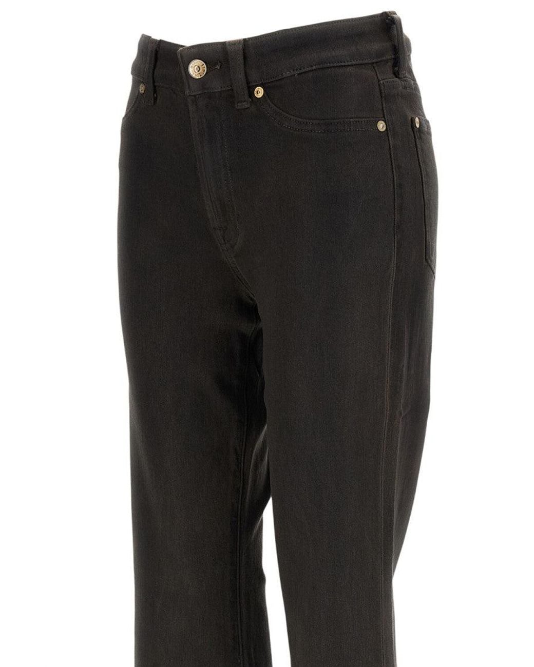 7 For All Mankind Black Bootcut High Rise Jeans