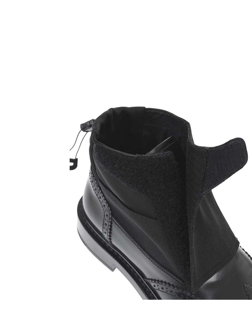 Dior Black Perforated Leather Boots for men