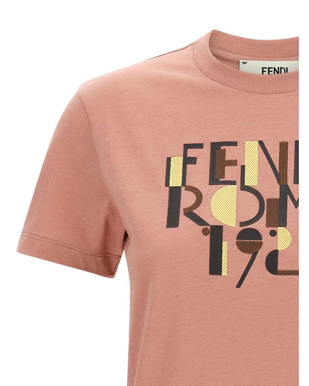 Fendi Pink Roma T-Shirt