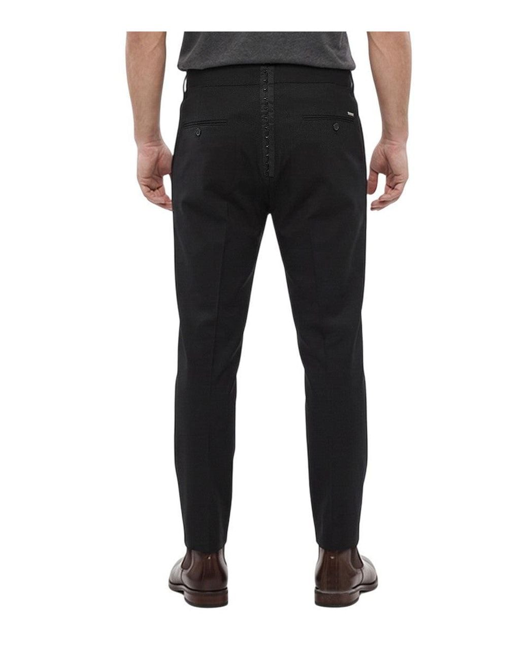 DSquared² Black Slim Trouser Pants for men