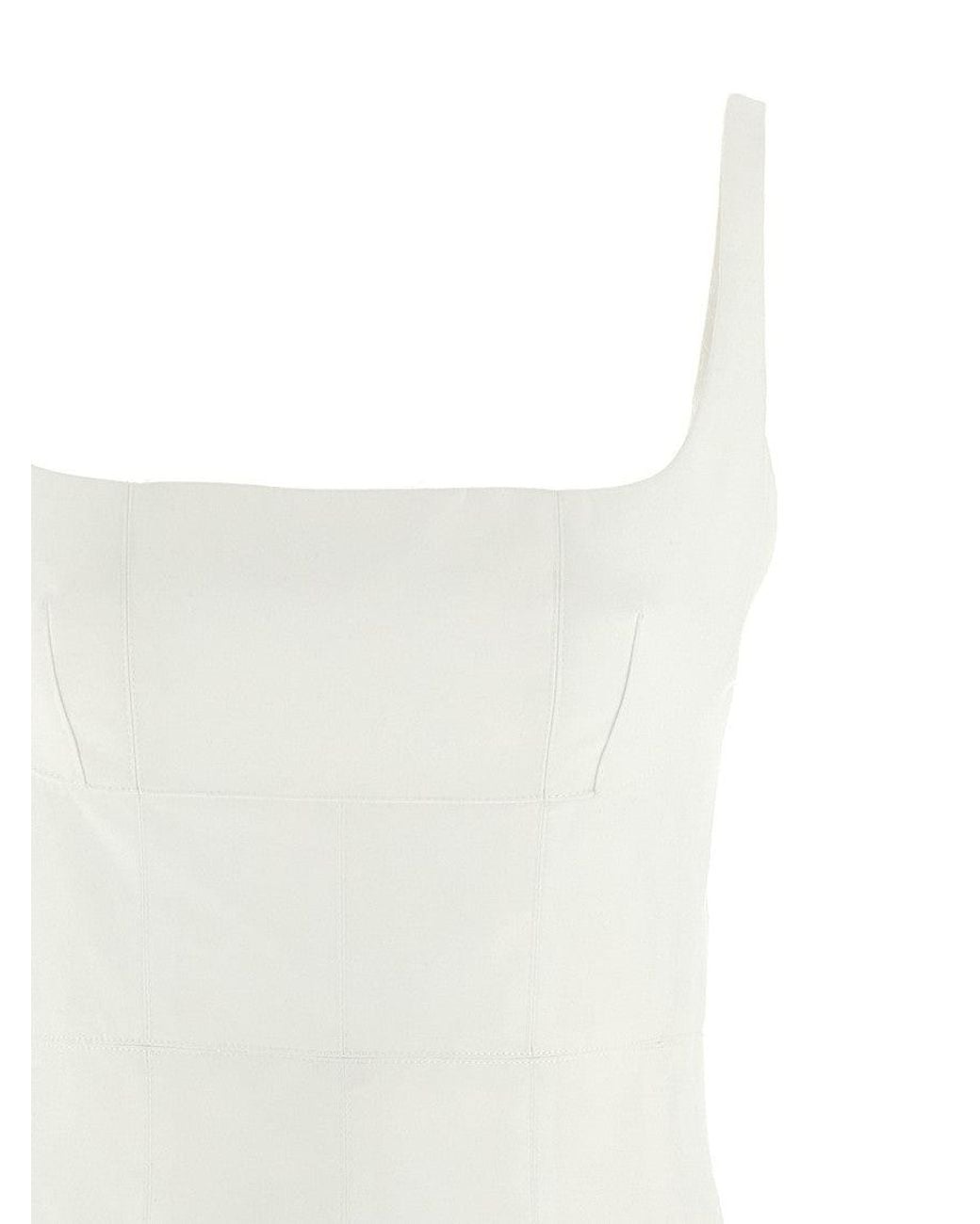 Giovanni bedin White Pleated Dress