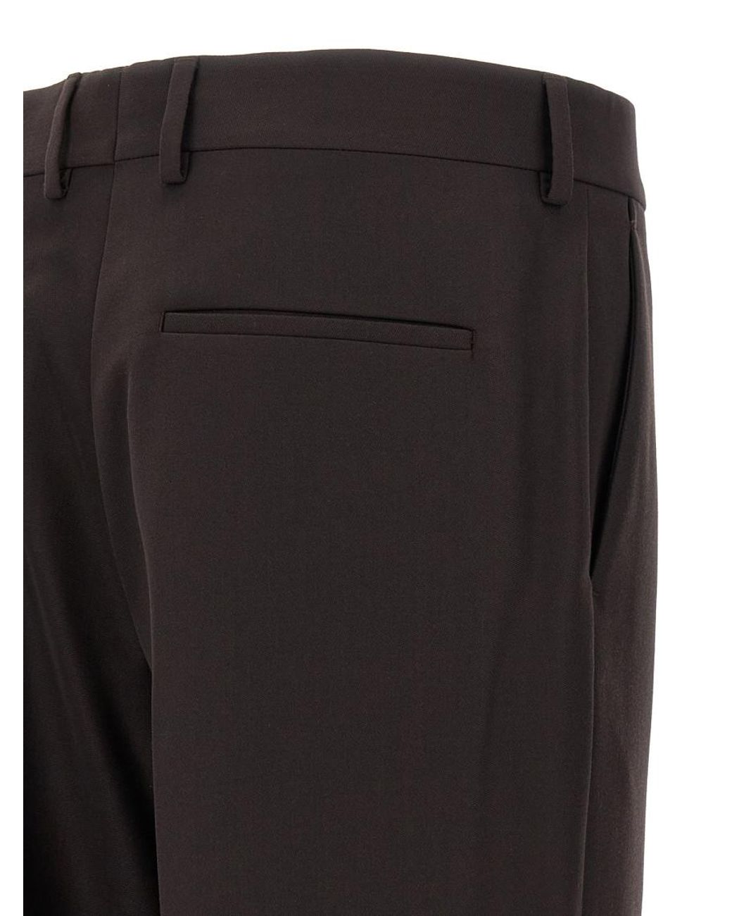Fendi Black Wool Trousers for men
