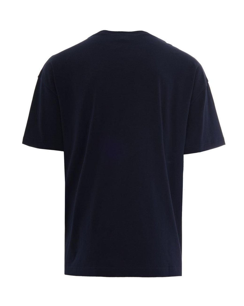 A.P.C. Blue Straight-Cut Dark T-Shirt With Logo Detail for men