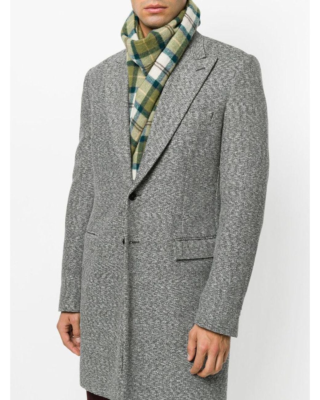 Barbour Green Tartan Pattern Scarf for men