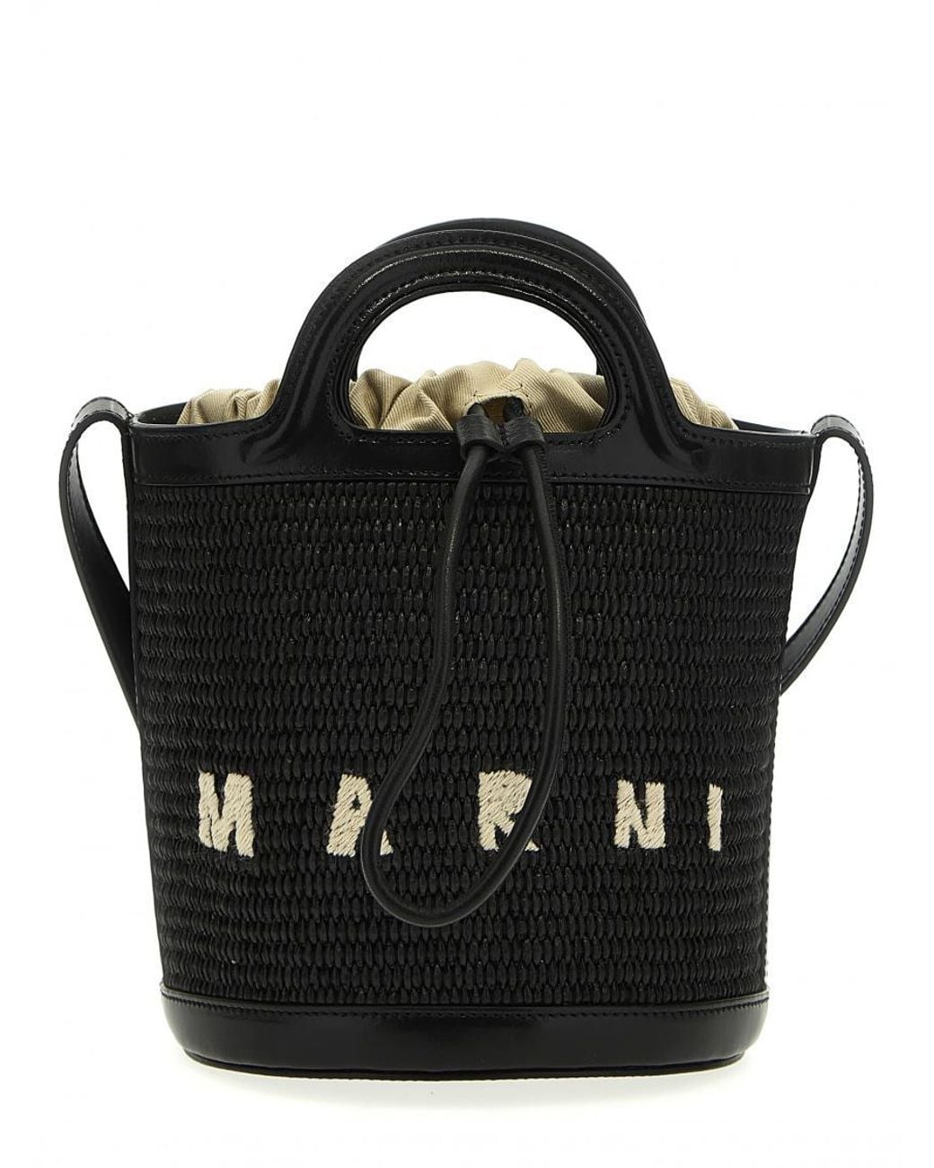 Marni Black Tropicalia Crossbody Bag Small