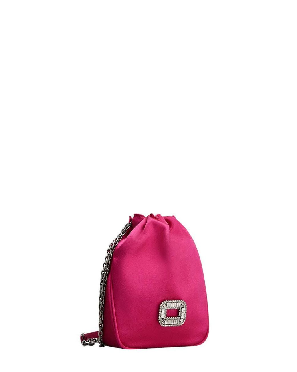 Roger Vivier Pink Fuchsia Pilgrim Mini Shoulder Bag