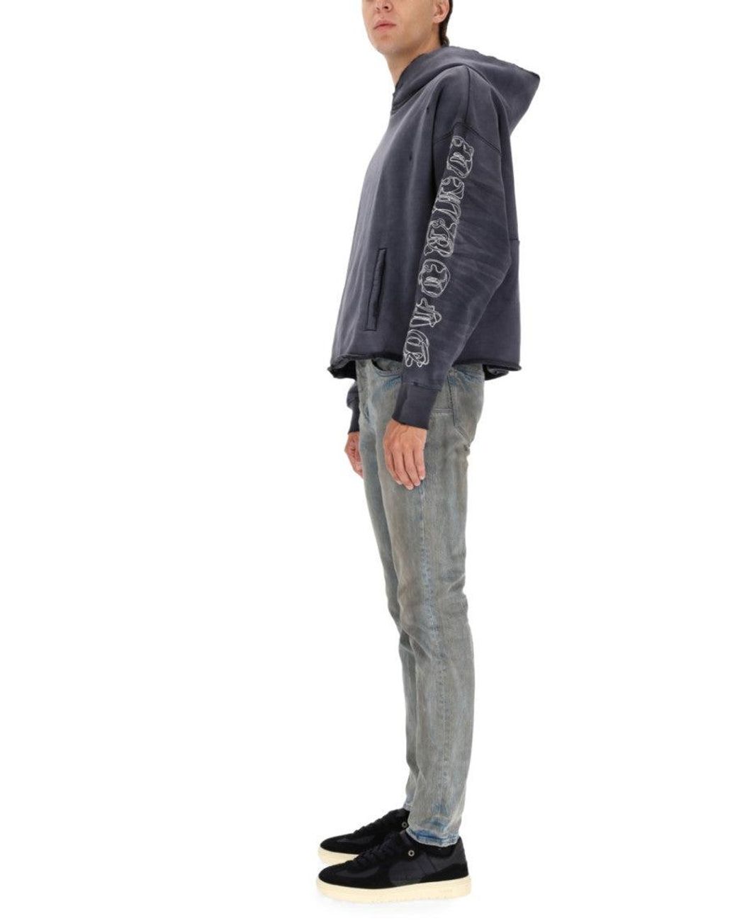 Purple Brand Blue Mid Rise Jeans for men