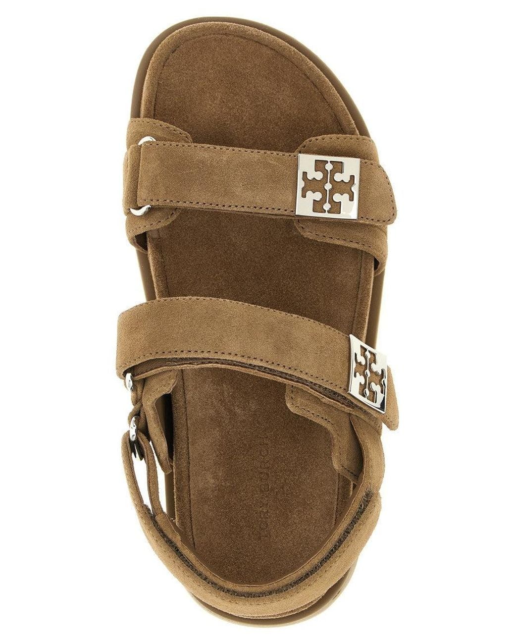 Tory Burch Brown Velcro Sandals
