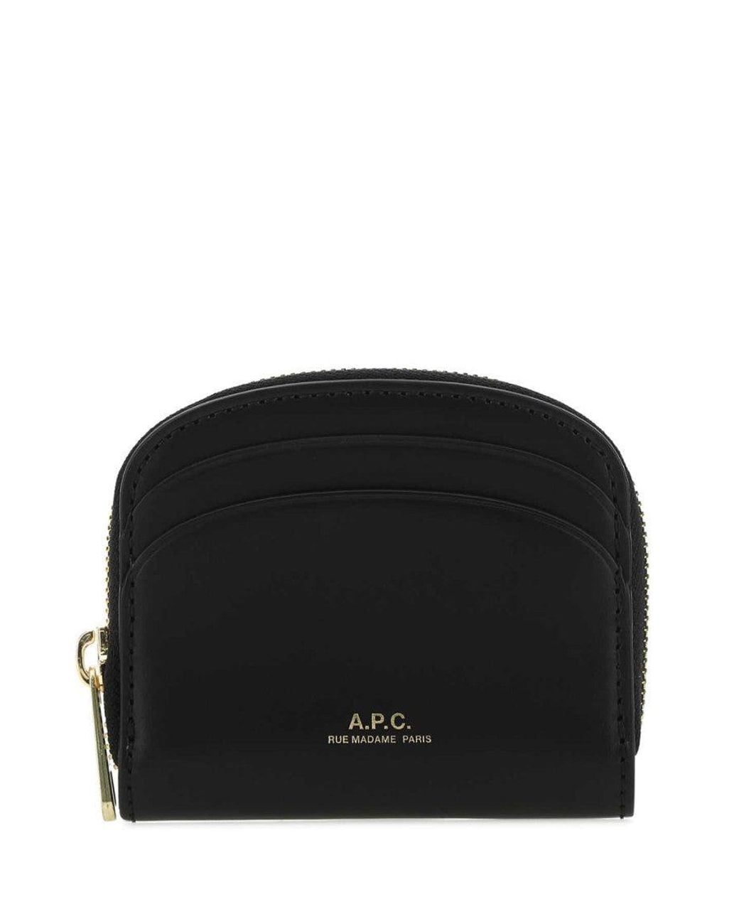 A.P.C. Black Logo Wallet