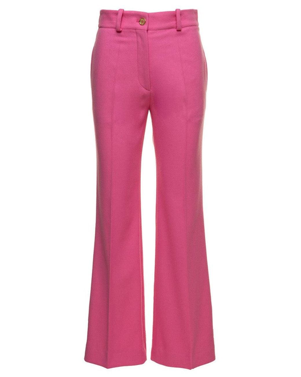 Patou Pink Regular Flared Pants