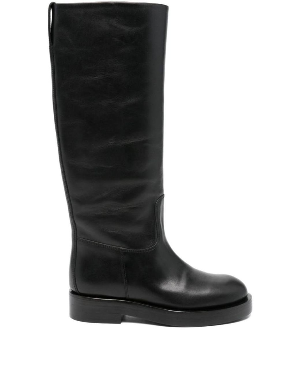 Paris Texas Black Flat Nappa Boots