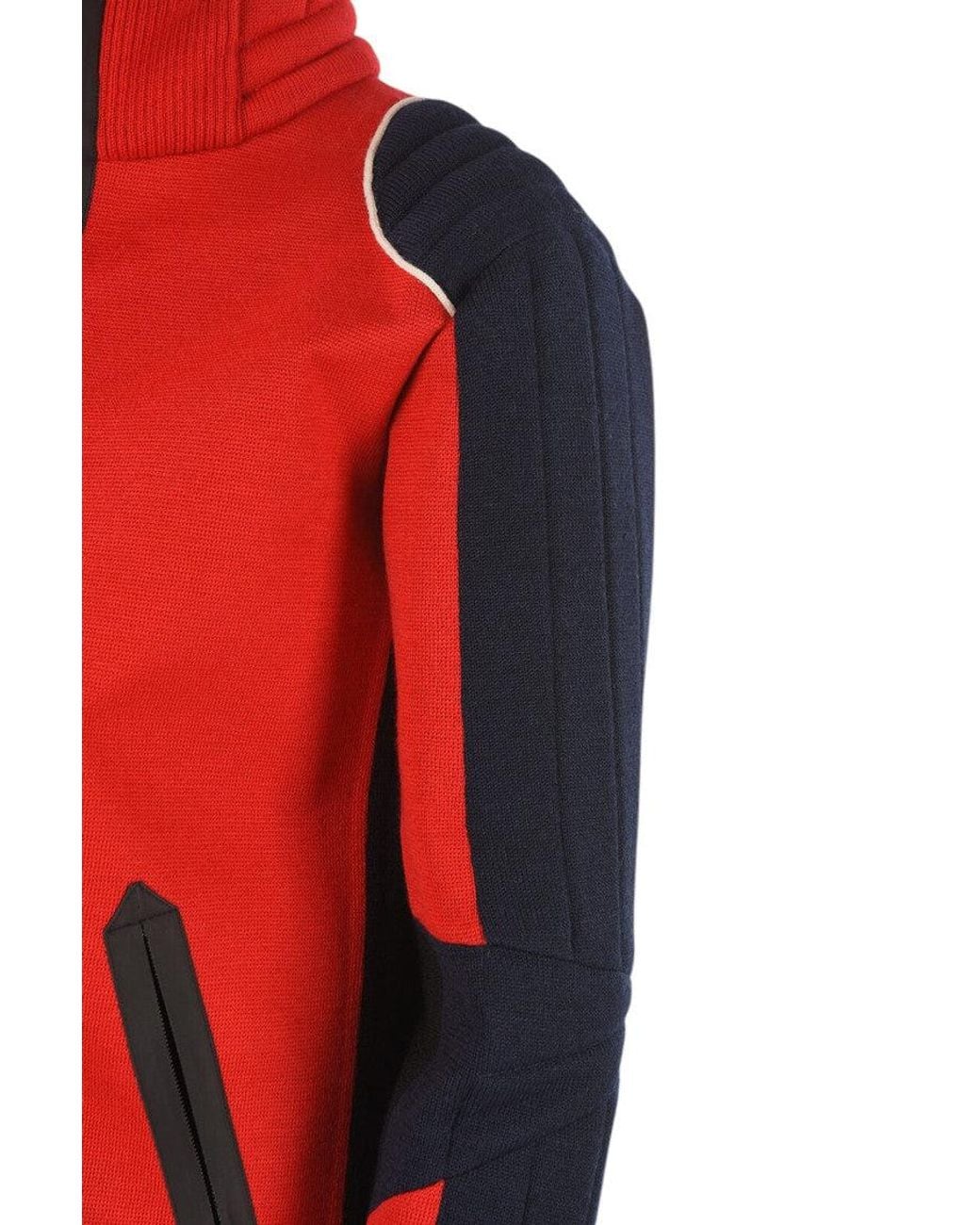 Maison Margiela Red Mock Collar Jacket