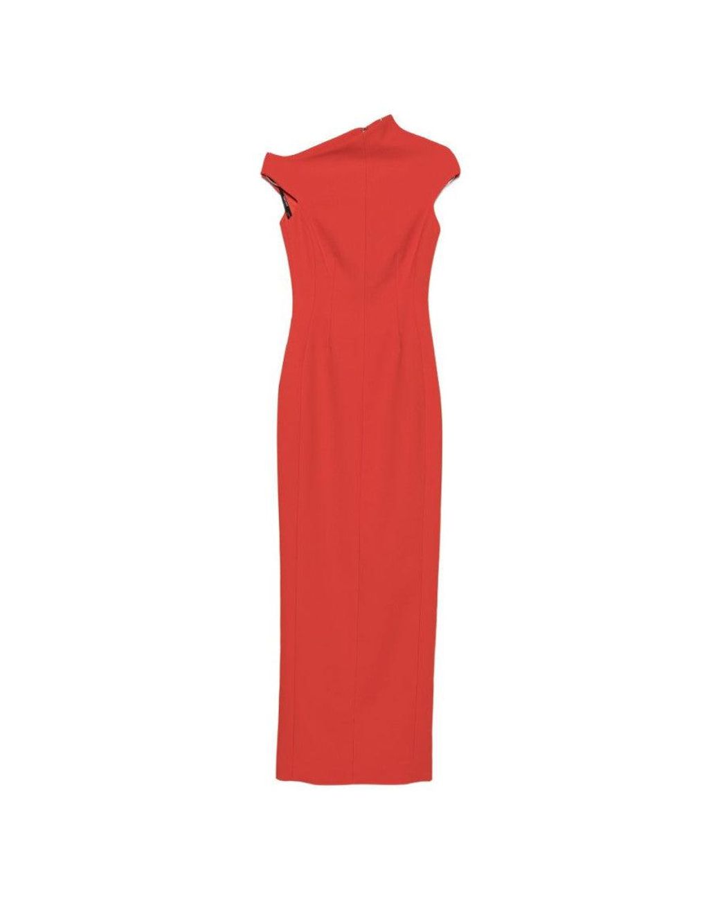 Solace London Red One Shoulder Maxi Dress