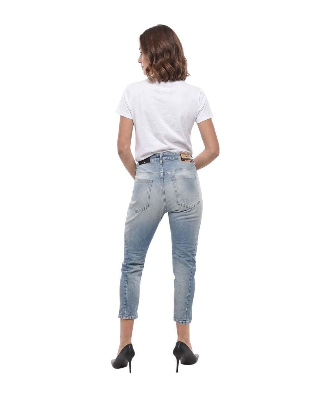 DIESEL Blue Sky Straight High Rise Jeans