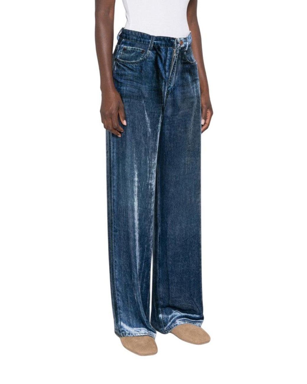 Pierre Louis Mascia Blue Straight Flat Front Pants