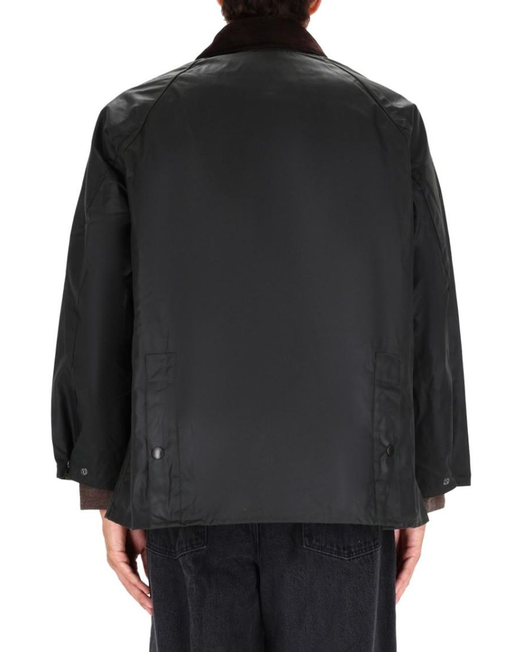 Barbour Black Solid Shirt Collar Jacket for men