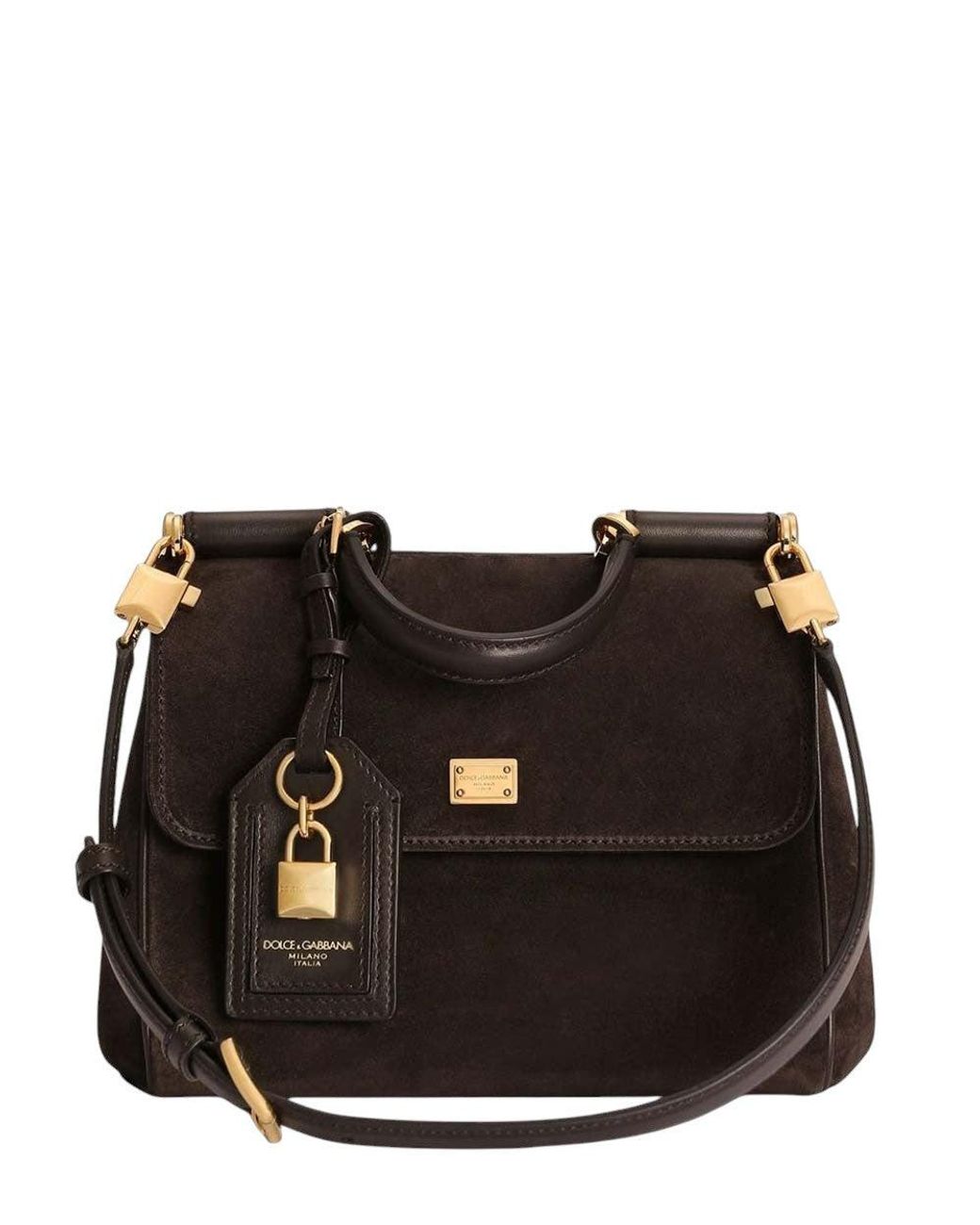 Dolce & Gabbana Black Dark Sicily Small Satchel