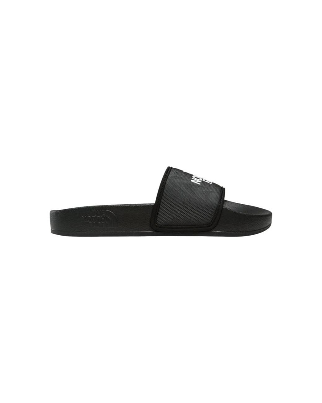 The North Face Black Logo Slides