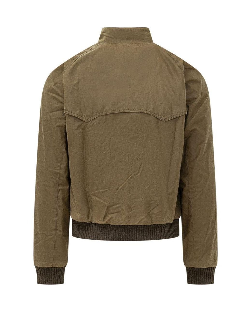 Barbour Green Mandarin Collar Jacket for men