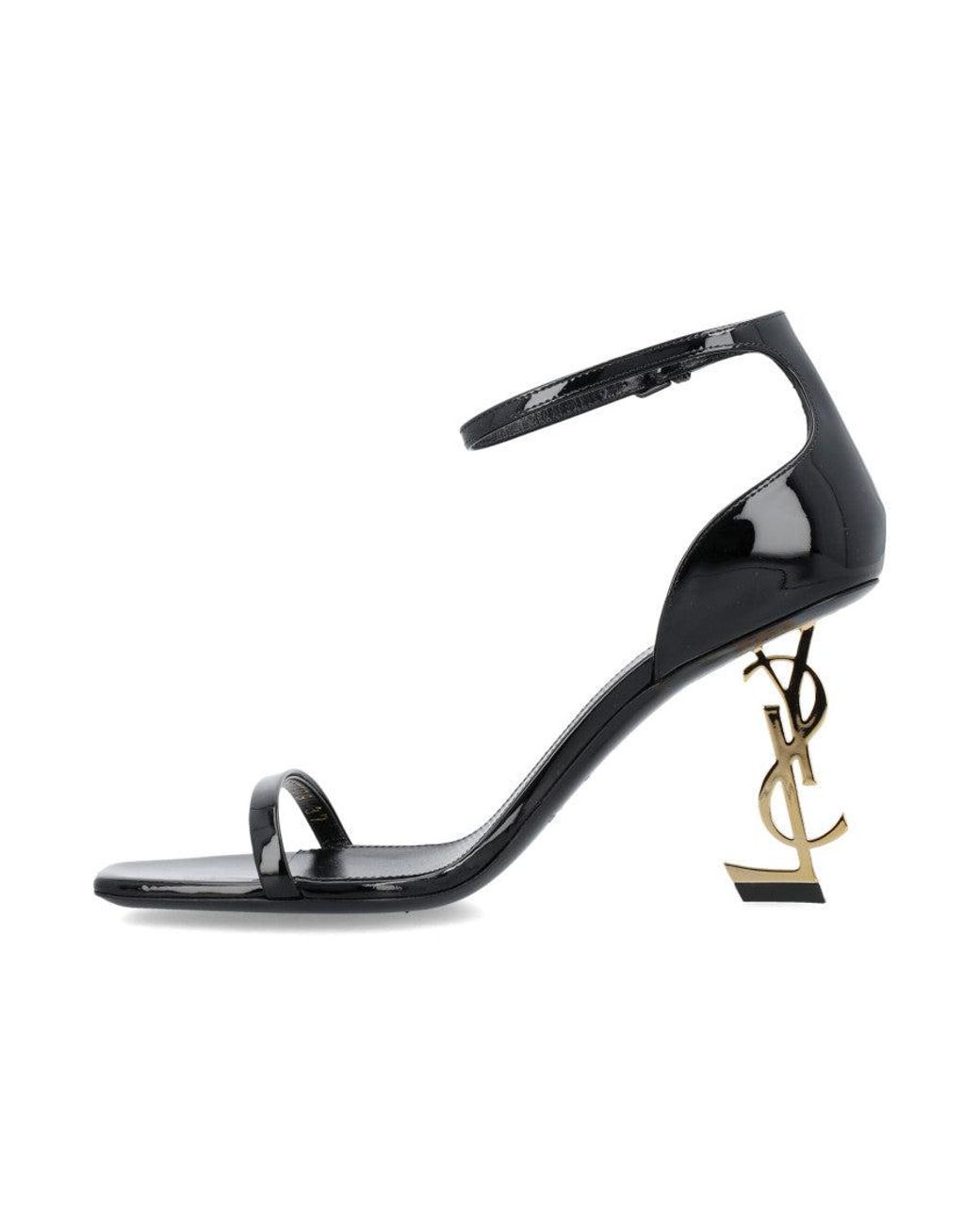 Saint Laurent White Leather Opyum 85 Heels