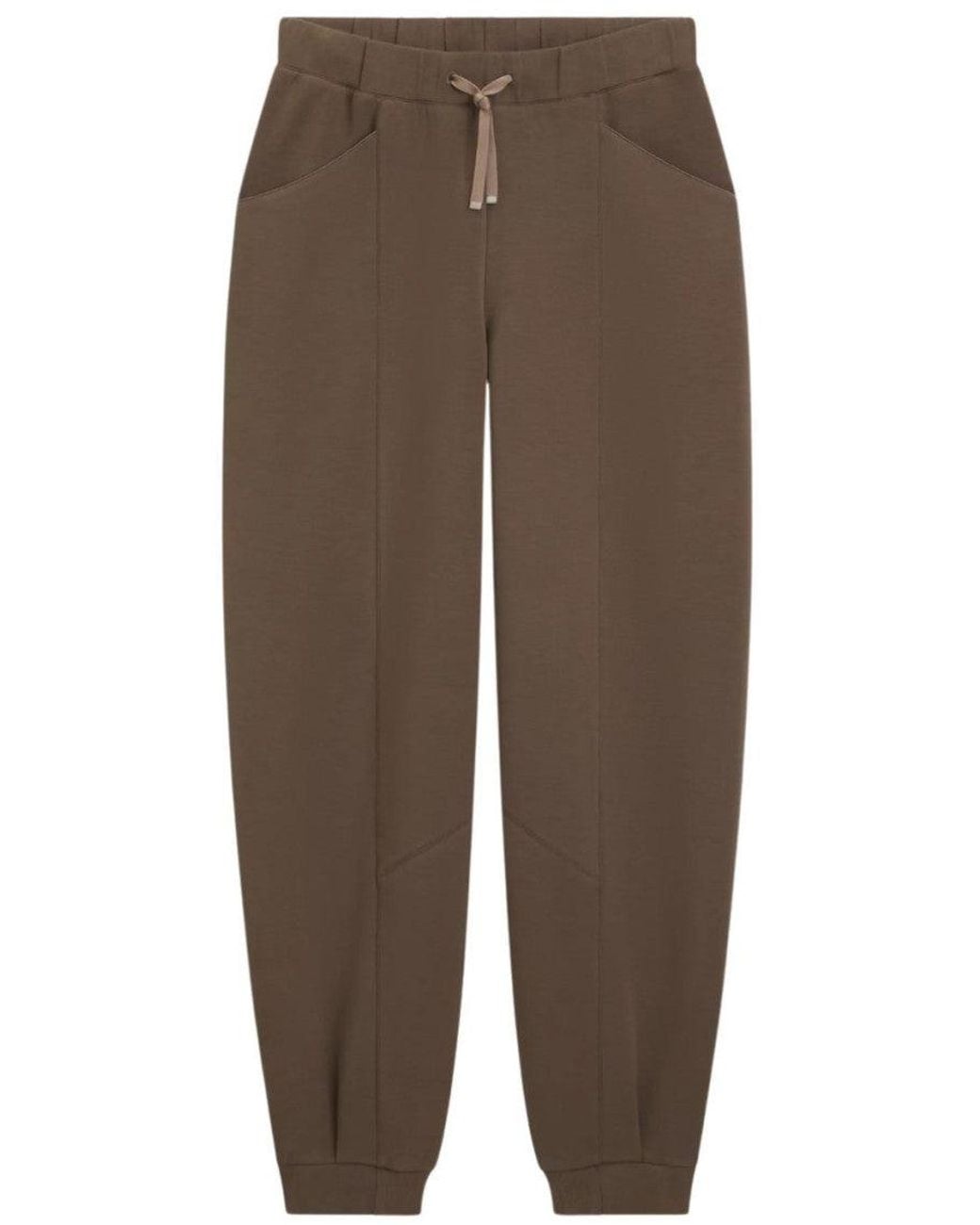 Boss Brown Relax-Fit Pants