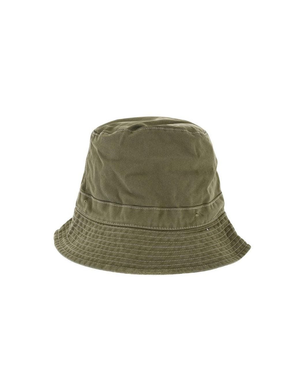 DSquared² Green Embroidered Logo Bucket Hat for men
