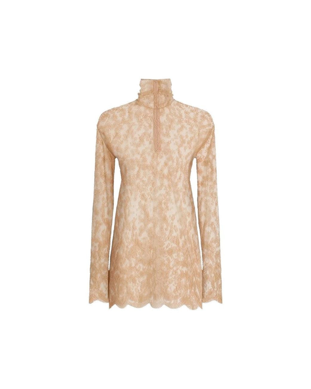 Dolce & Gabbana Blue Turtle Neck Top
