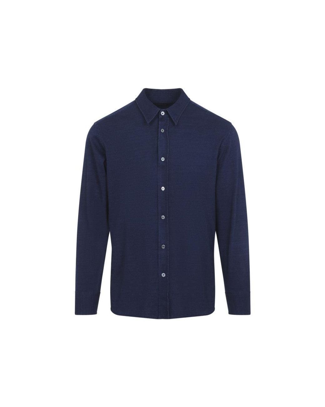 Tom Ford Blue Classic Collar Shirt for men
