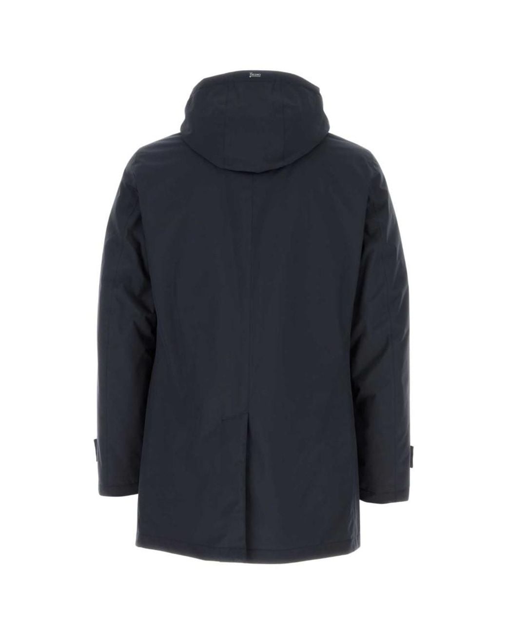 Herno Blue Hood Parka Jacket for men